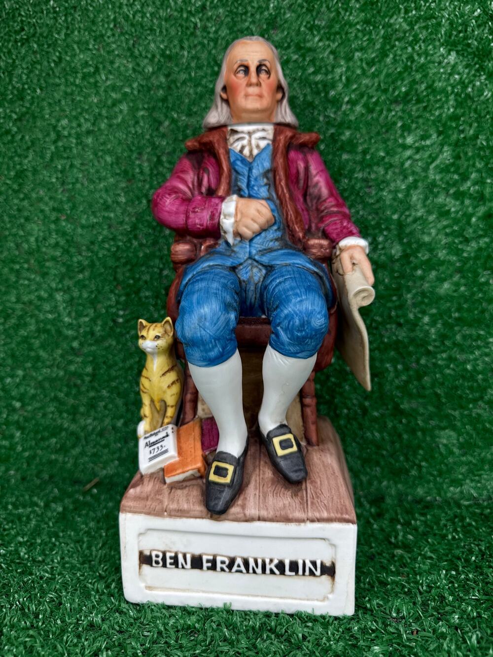 Vintage Ben Franklin McCormick 1975 Bicentennial Series Decanter - Empty